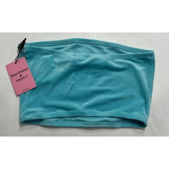 Juicy Couture x Forever 21 Tube Top in Blue - Picture 2 of 3